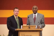 2010 Hesston College Commencement speakers Dustin Galyon and Tony Brown