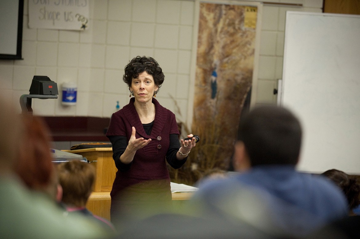 Michele Hershberger teaches Hesston College's Biblical Literature course