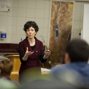 Michele Hershberger teaches Hesston College's Biblical Literature course