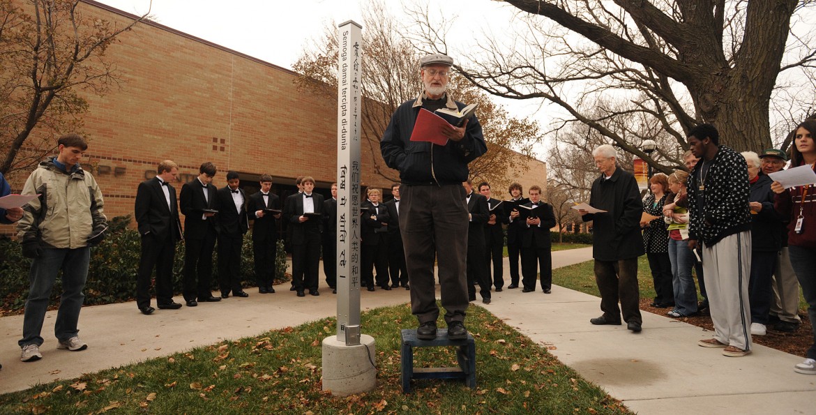 Peace Pole dedication