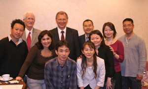 participants in the Hesston College alumni reunion in Tokyo