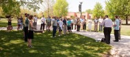 Chloe Weaver memorial tree planting at Hesston College