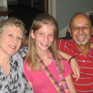 Cris Rodriguez and his wife, Cynthia, are members of Hesston College’s Partner Program. Pictured with them is their daughter, Alana.