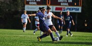 Hesston College women's soccer action photo