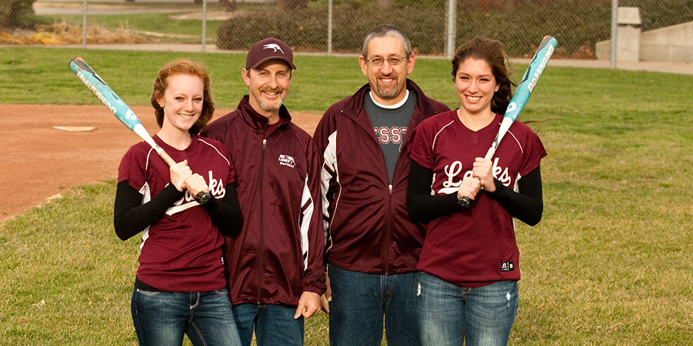 Olivia Miller ’14, Forrest Miller ’85, Terry Knepp ’82 and Ashlyn Knepp ’13.