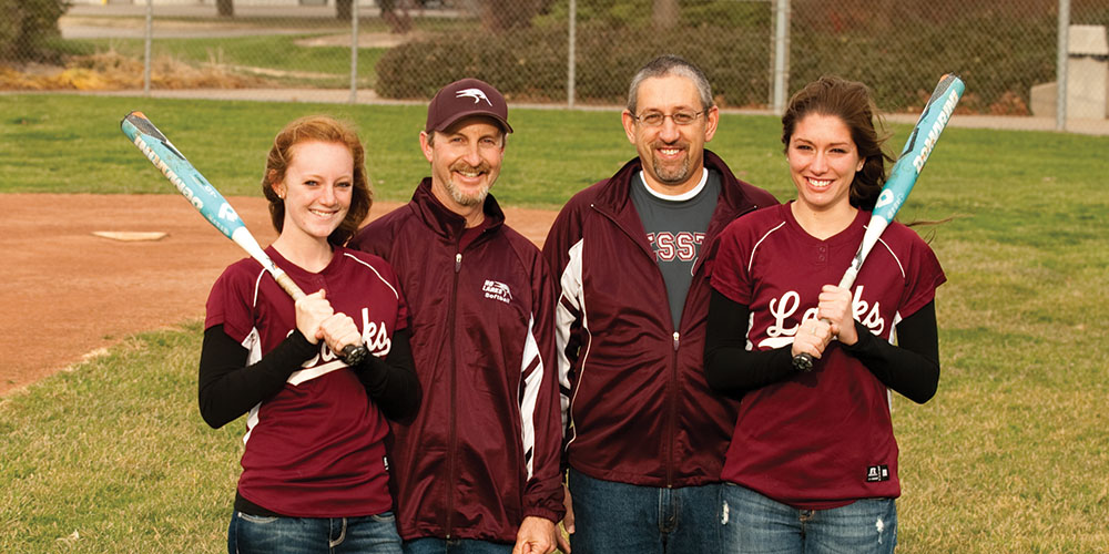 Olivia Miller ’14, Forrest Miller ’85, Terry Knepp ’82 and Ashlyn Knepp ’13.