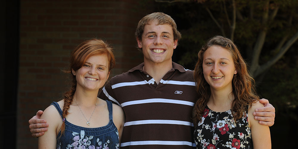 2011-12 Hesston College Athletes of the Year Emily Wagner-Davis, Pierre Zook and Krista Rittenhouse