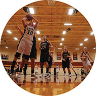 women's basketball in Yost Center