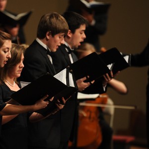 Student soloists perform during the masterworks concert Thanksgiving evening.