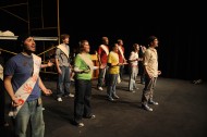 photo from spring 2009 Hesston College production of Godspell