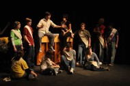 photo from spring 2009 Hesston College production of Godspell