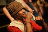 photo from spring 2009 Hesston College production of Godspell