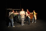 photo from spring 2009 Hesston College production of Godspell