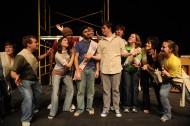 photo from spring 2009 Hesston College production of Godspell