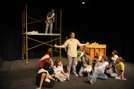 photo from spring 2009 Hesston College production of Godspell