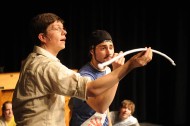 photo from spring 2009 Hesston College production of Godspell