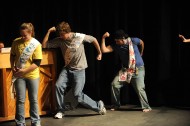 photo from spring 2009 Hesston College production of Godspell