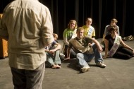 photo from spring 2009 Hesston College production of Godspell