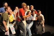 photo from spring 2009 Hesston College production of Godspell