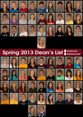 spring 2013 dean's list