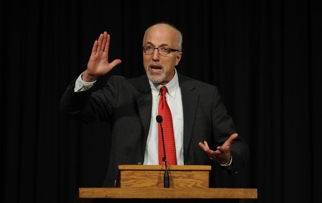 Dr. J. Nelson Kraybill encouraged graduates to be carriers of hope and shalom as they go out into the world during commencement exercises May 5.