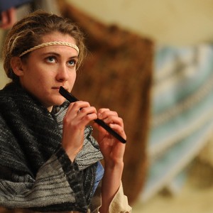 Hesston College freshman Rachelle Adrian as Amahl in Amahl and the Night Visitors