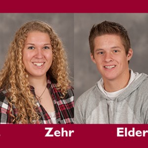 Hesston College students who placed at regional NATS