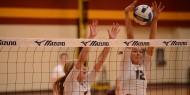 Hesston College volleyball action photo
