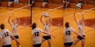 Hesston College volleyball action photo