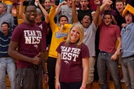 Students show opponents what it means to "Fear the Nest."