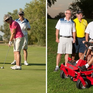 photos from the Homecoming golf benefit