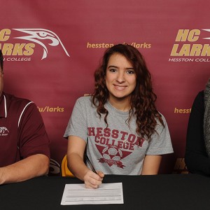 Kaye Soto signs to play soccer for Hesston College.