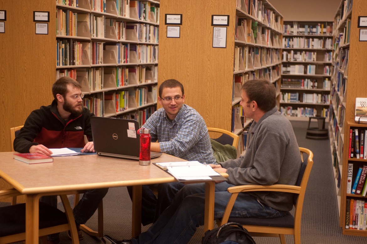 Pastoral Ministries students study together in this photo from 2013.