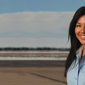 Hesston College Aviation student Megan Cernek