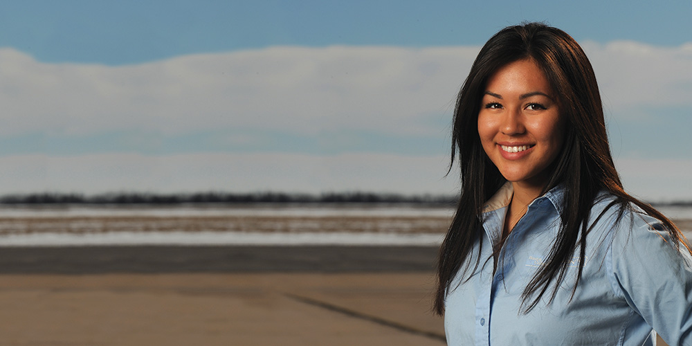 Hesston College Aviation student Megan Cernek