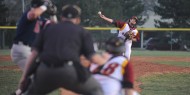 Hesston College baseball action photo