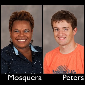Hesston College 2014 commencement speakers: Joyce Huber, Marelby Mosquera, Nathan Peters, Hannah Weaver