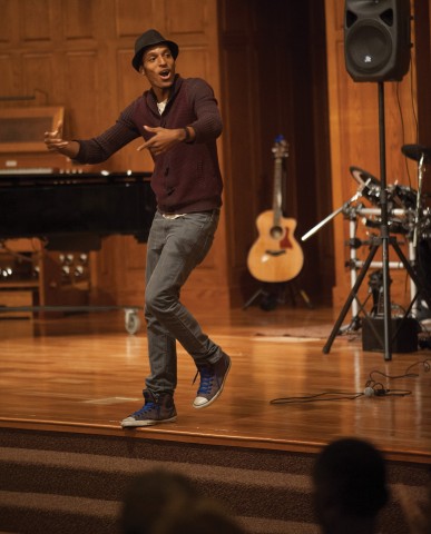 AY MusiK performs at Homecoming Chapel 2014