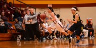 women's basketball action photo - Dominique Needham