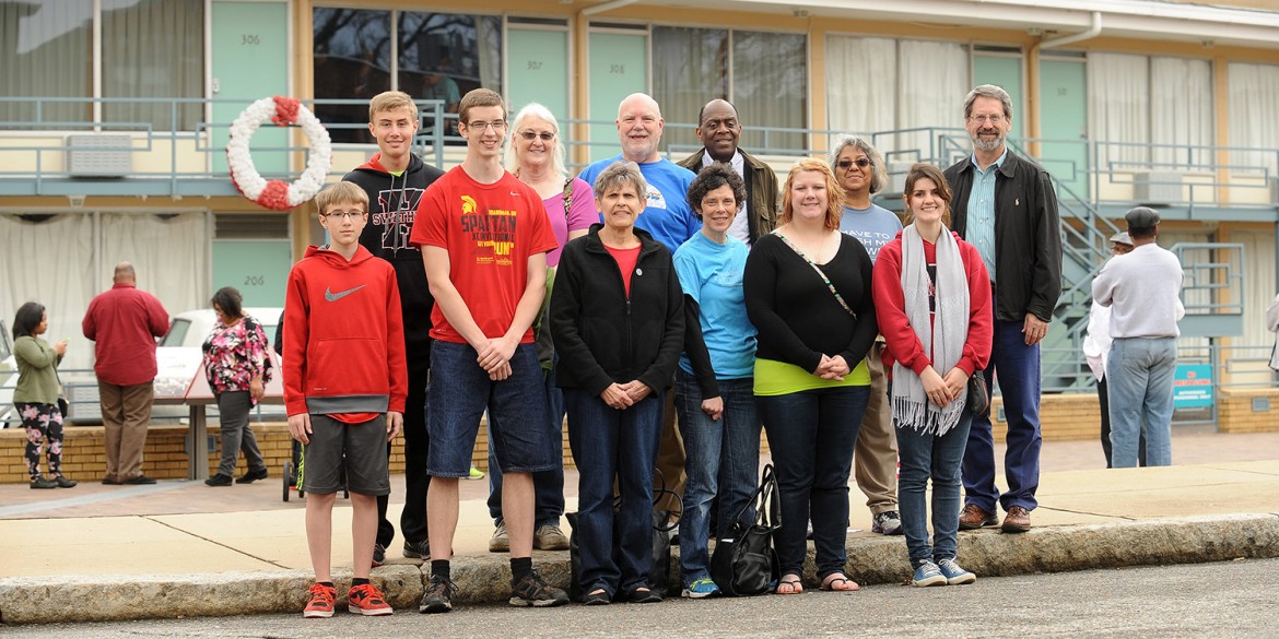 The Hesston College civil rights seminar group