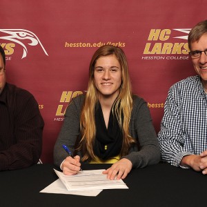 Christy Kauffman signs to play soccer at Hesston College.