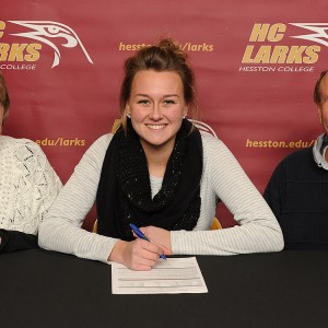 Hannah Heidebrecht signs to run cross country for Hesston College.