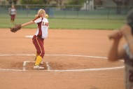 softball action photo