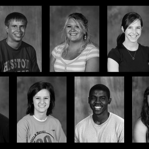 collage of yearbook photos of profiled alumni