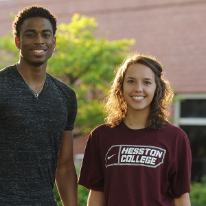 2015-16 Hesston College Student Athletes of the Year Malcolm Mann and Samantha Rimann