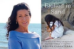 Regina Calcaterra, author of Etched in Sand