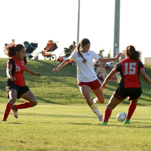 Mikaela Zook scores a goal in a Sept. 15 game.