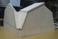 Green Gable scale model in process