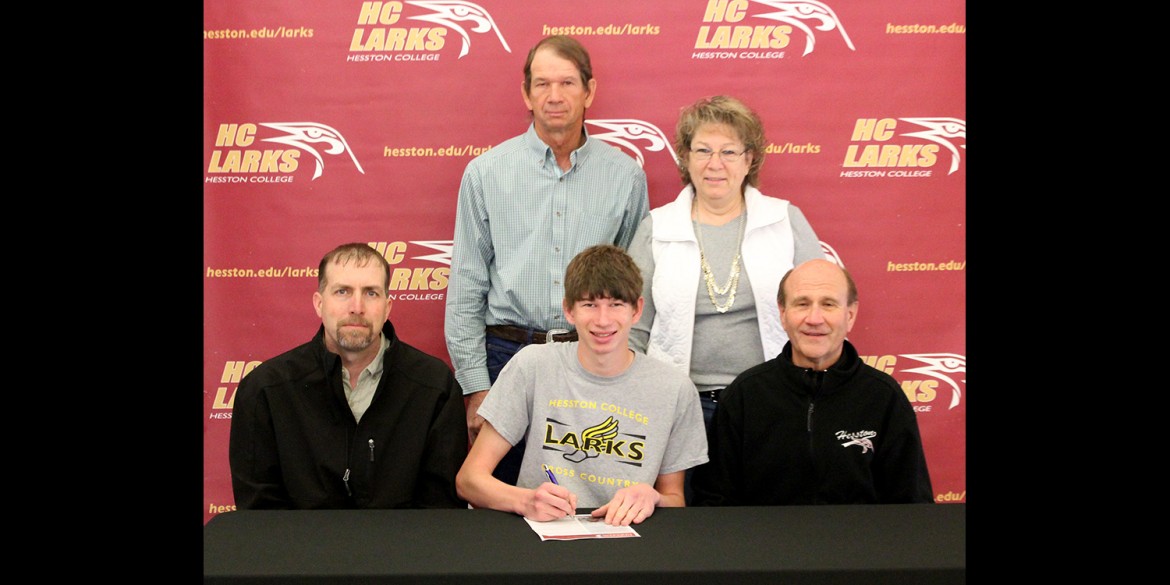 Dillon Unruh signs to run cross country for Hesston College.