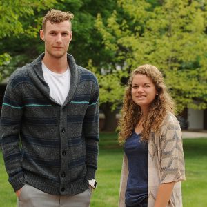 2016 Hesston College athletes of the year Jake Hansen and Christy Swartzendruber